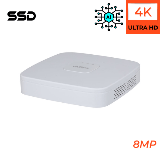 Enregistreur de vidéosurveillance DAHUA 4 canaux analogique très haute définition 8MP avec SSD 1TO - Direct - Sécurité - Boutique