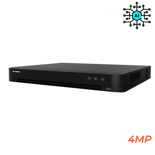 Enregistreur de vidéosurveillance HYUNDAI 4 canaux analogique 4MP Avec IA - Direct - Sécurité - Boutique