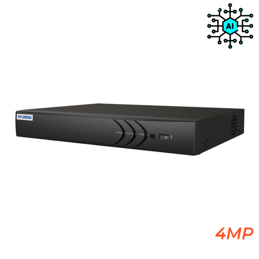 Enregistreur de vidéosurveillance HYUNDAI 8 canaux analogique 4MP Avec IA - Direct - Sécurité - Boutique