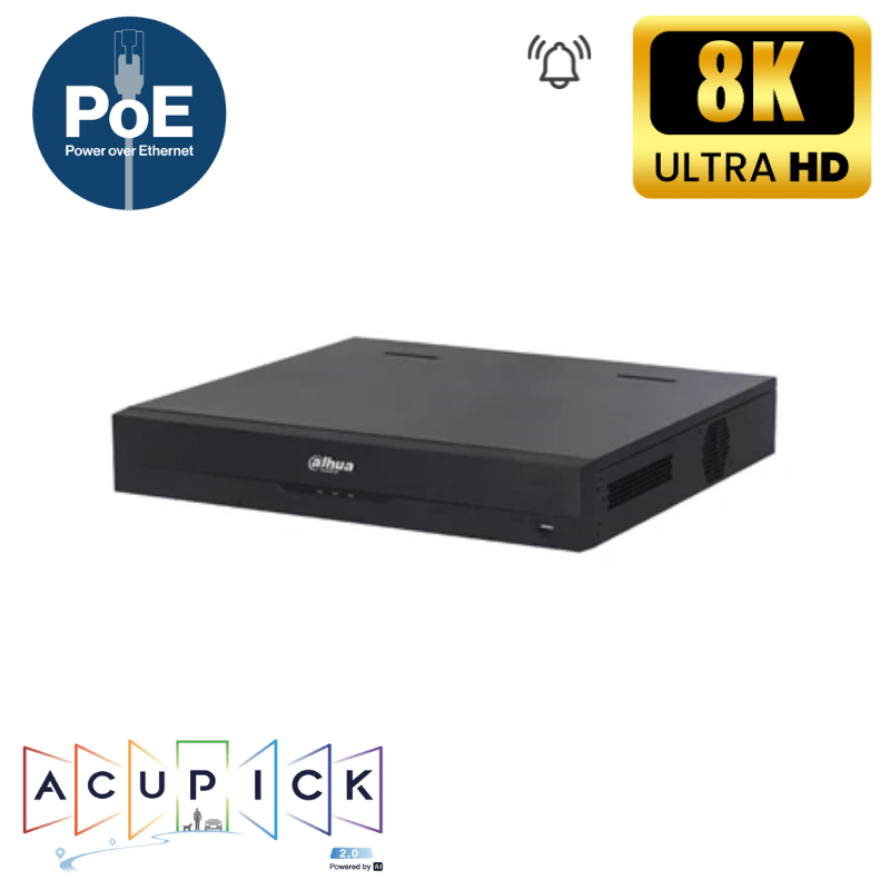 Enregistreur de vidéosurveillance IP DAHUA 64 CANAUX - 16 POE Acupick - 4 disques durs - Direct - Sécurité - Boutique