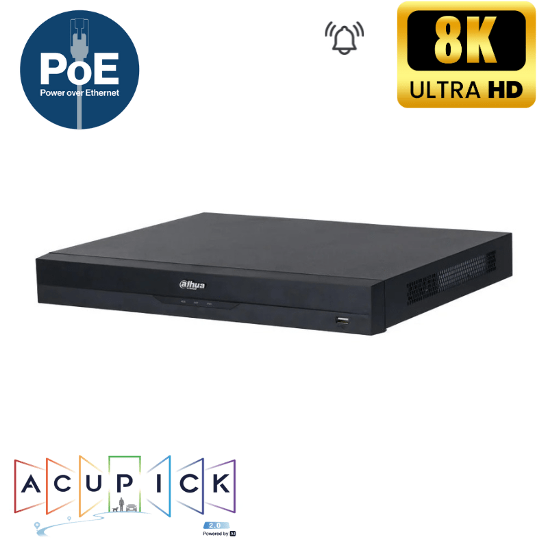 Enregistreur de vidéosurveillance IP DAHUA 8 CANAUX POE - Acupick - Direct - Sécurité - Boutique
