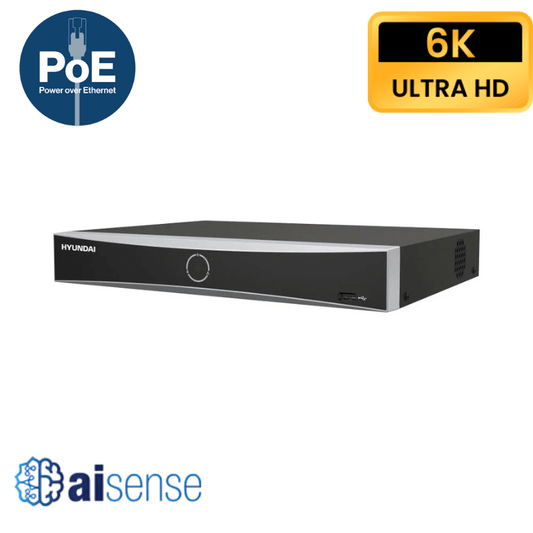 Enregistreur de vidéosurveillance IP HYUNDAI 4 CANAUX POE - AI Sense - Direct - Sécurité - Boutique