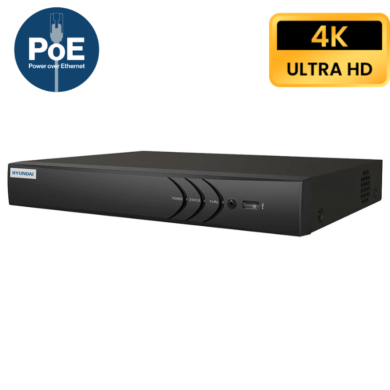 Enregistreur de vidéosurveillance IP HYUNDAI 8 CANAUX POE - Direct - Sécurité - Boutique
