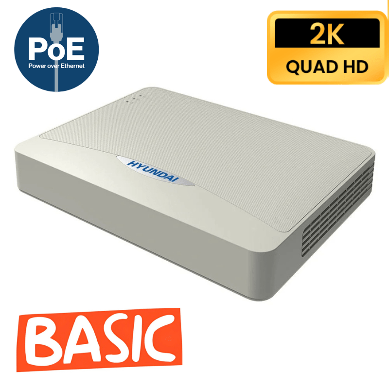 Enregistreur de vidéosurveillance IP HYUNDAI 8 CANAUX POE - Série lite - Direct - Sécurité - Boutique