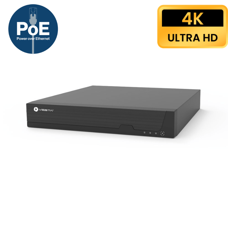 Enregistreur de vidéosurveillance IP VESTA 6 CANAUX POE - Direct - Sécurité - Boutique