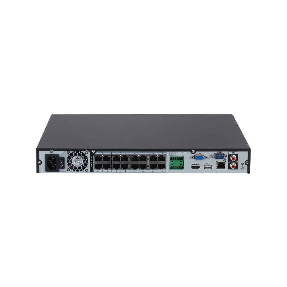 Enregistreurs de vidéosurveillance DAHUA 16 CANAUX POE avec IA et sorties d'alarme - Direct - Sécurité - Boutique