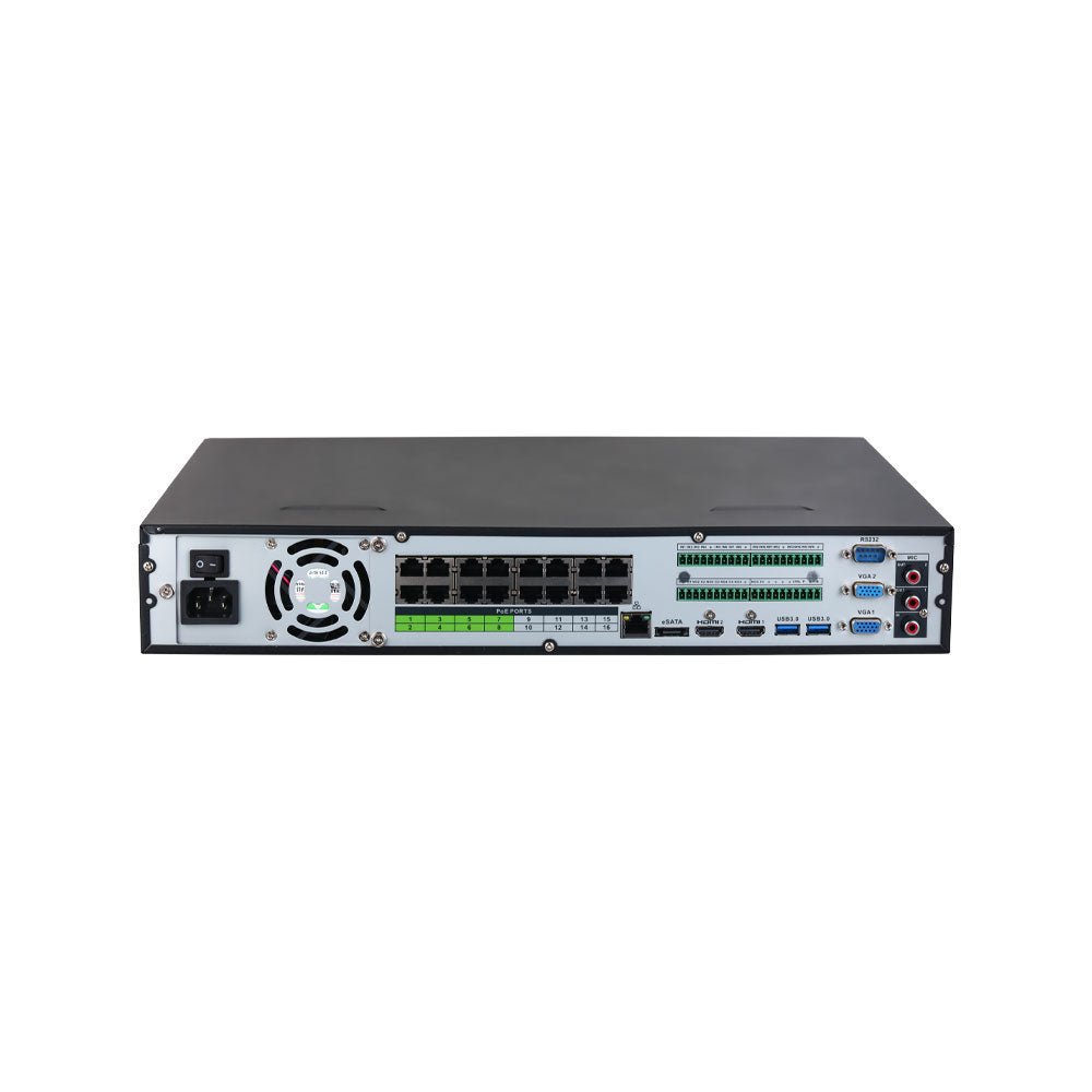 Enregistreurs de vidéosurveillance DAHUA 16 CANAUX POE avec sorties d'alarme et ACUPICK - 4 disques durs - Direct - Sécurité - Boutique