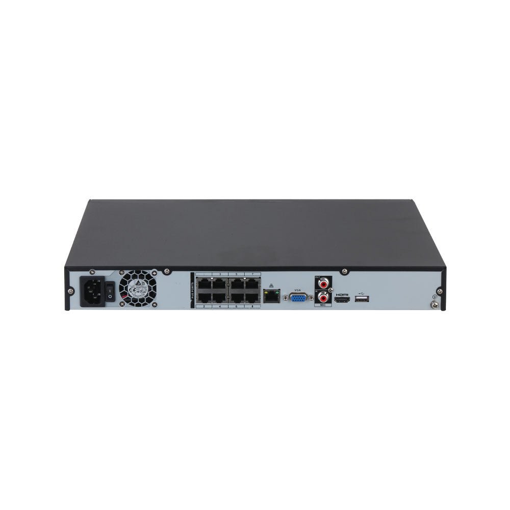 Enregistreurs de vidéosurveillance DAHUA 8 CANAUX POE avec IA et sorties d'alarme - Direct - Sécurité - Boutique