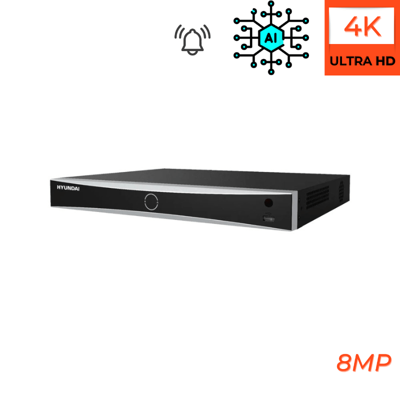 Enregistreurs de vidéosurveillance HYUNDAI 16 CANAUX avec IA et canaux d'alarmes - Direct - Sécurité - Boutique