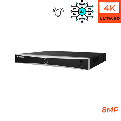 Enregistreurs de vidéosurveillance HYUNDAI 16 CANAUX avec IA et canaux d'alarmes - Direct - Sécurité - Boutique