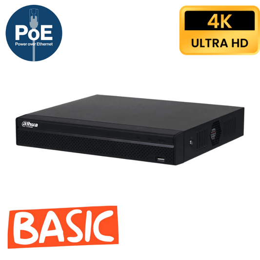 Enregistreurs de vidéosurveillance IP DAHUA 4 CANAUX POE - Série Lite - Direct - Sécurité - Boutique