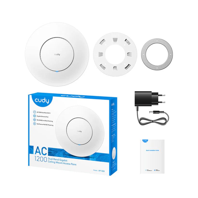 Point d'accès WiFi 6 au plafond CUDY - Direct - Sécurité - Boutique
