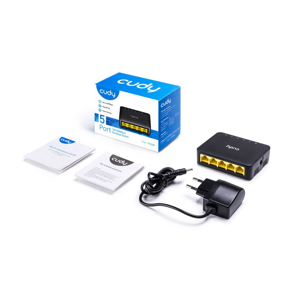 Switch Ethernet 5 ports - Direct - Sécurité - Boutique