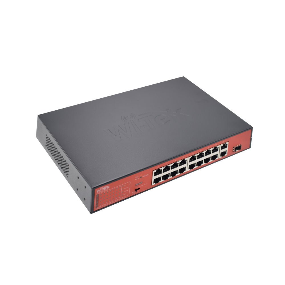 Switch POE 16 ports Witek - Direct - Sécurité - Boutique