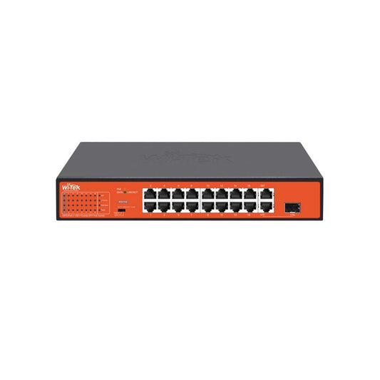 Switch POE 16 ports Witek - Direct - Sécurité - Boutique