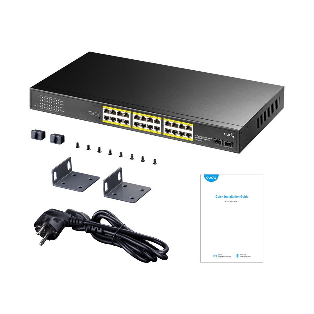 Switch POE 24 ports CUDY - Direct - Sécurité - Boutique