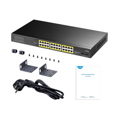Switch POE 24 ports CUDY - Direct - Sécurité - Boutique
