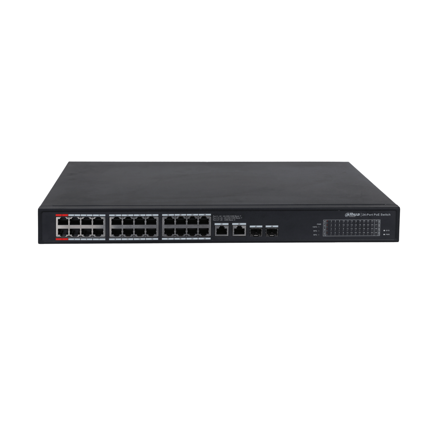 Switch POE 24 ports DAHUA - Direct - Sécurité - Boutique