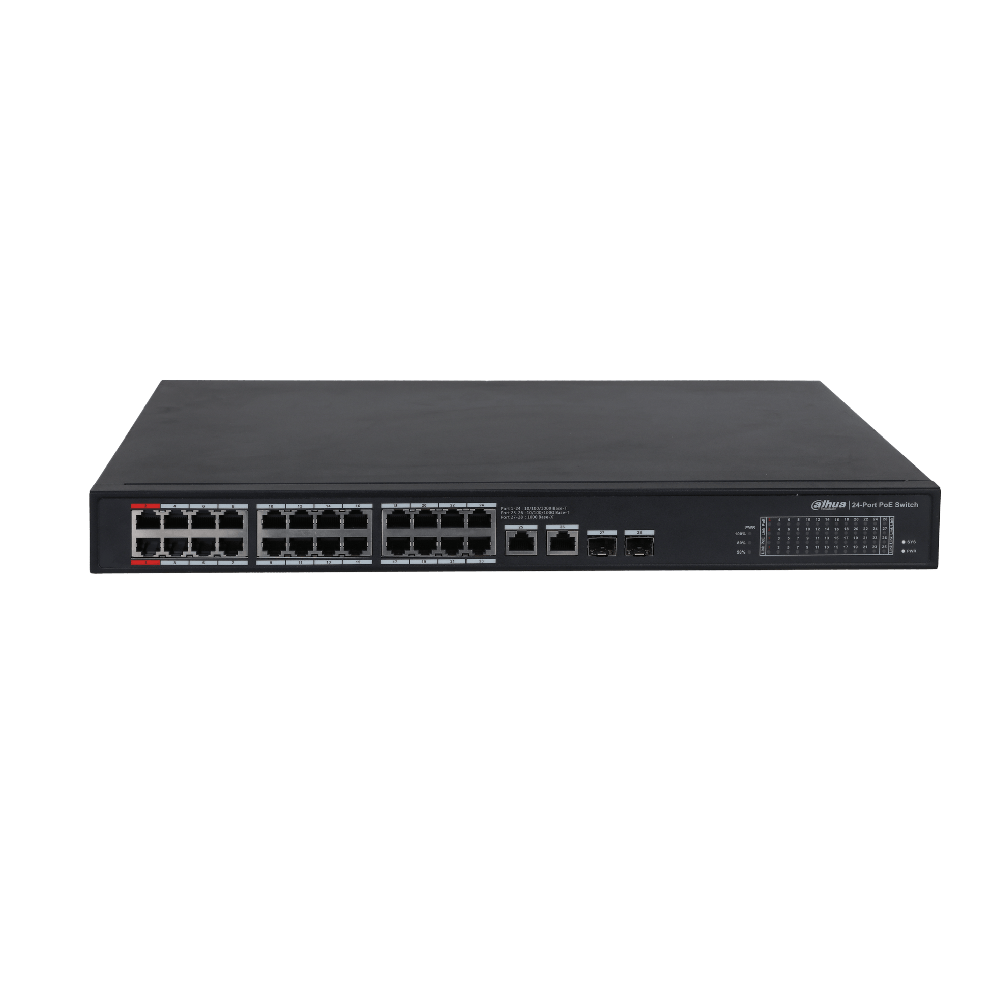 Switch POE 24 ports DAHUA - Direct - Sécurité - Boutique