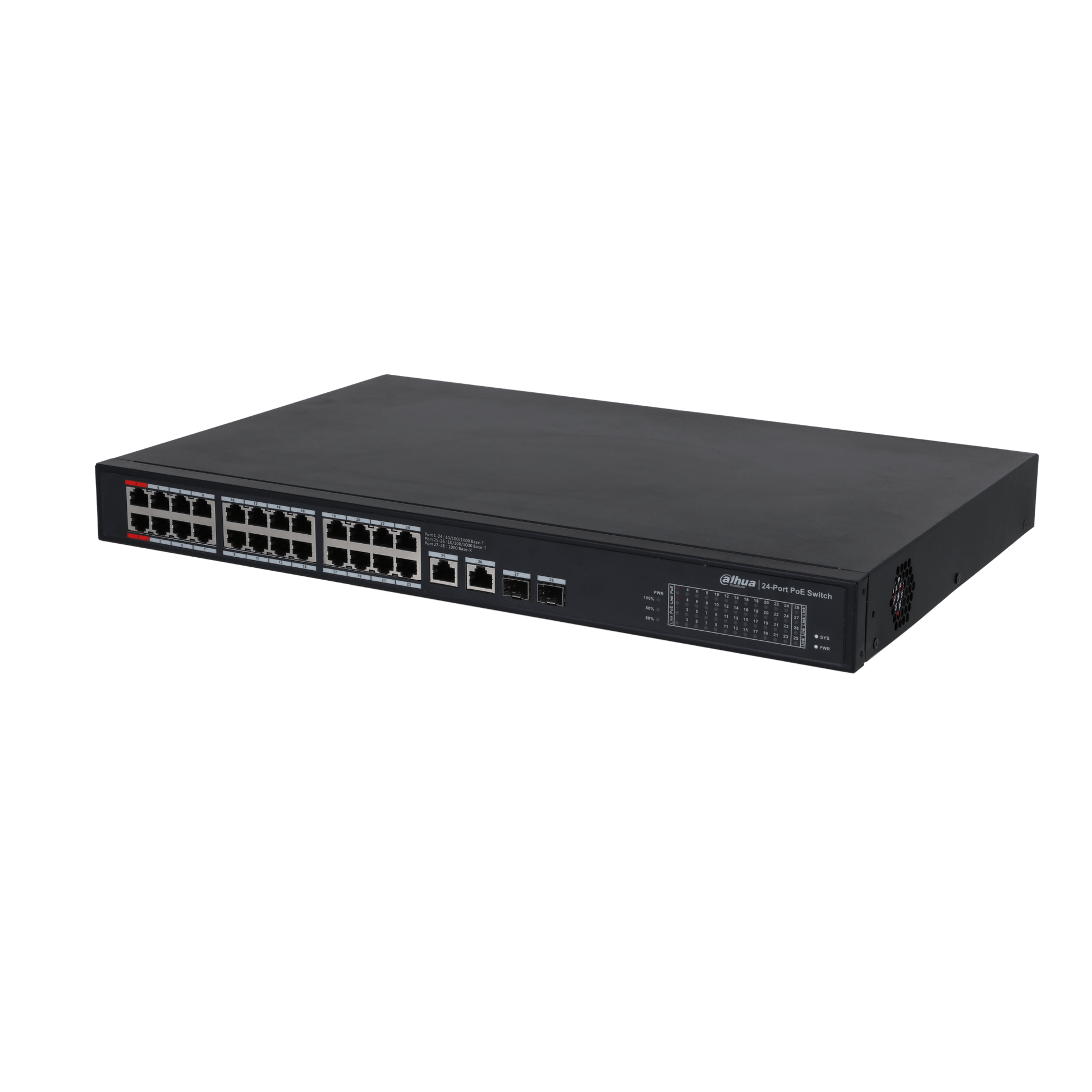 Switch POE 24 ports DAHUA - Direct - Sécurité - Boutique