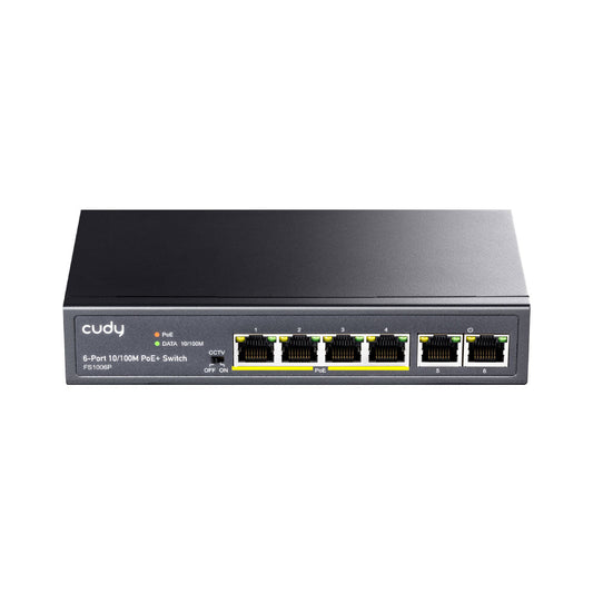 Switch POE 4 ports CUDY - Direct - Sécurité - Boutique