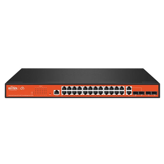 Switch POE gérable 24 ports WITEK - Direct - Sécurité - Boutique