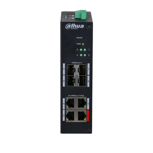 Switch POE gérable industriel 4 ports DAHUA - Direct - Sécurité - Boutique