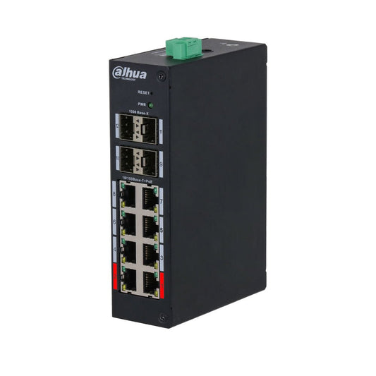Switch POE gérable industriel 8 ports DAHUA - Direct - Sécurité - Boutique