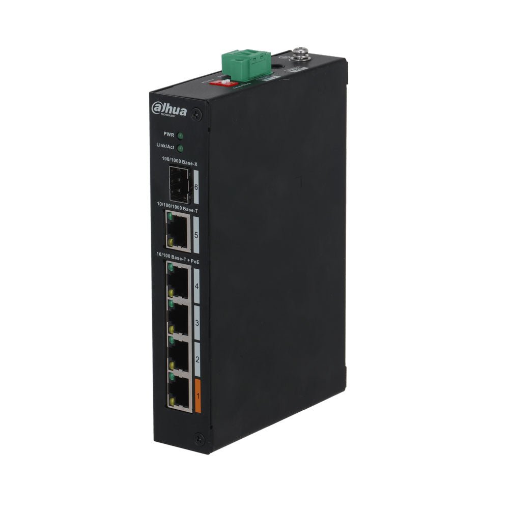 Switch POE industriel 4 ports Witek - Direct - Sécurité - Boutique
