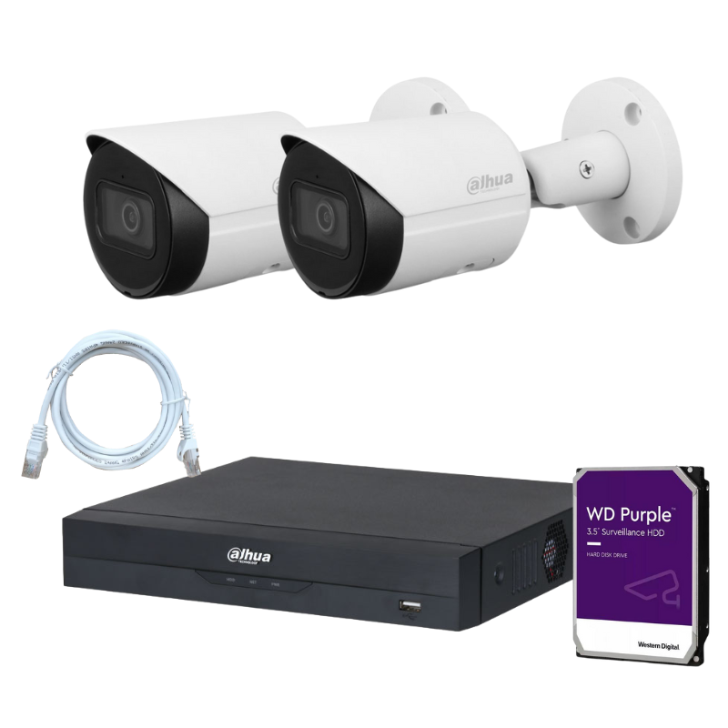 Kit de 2 caméras de surveillance DAHUA - Série Wizsense