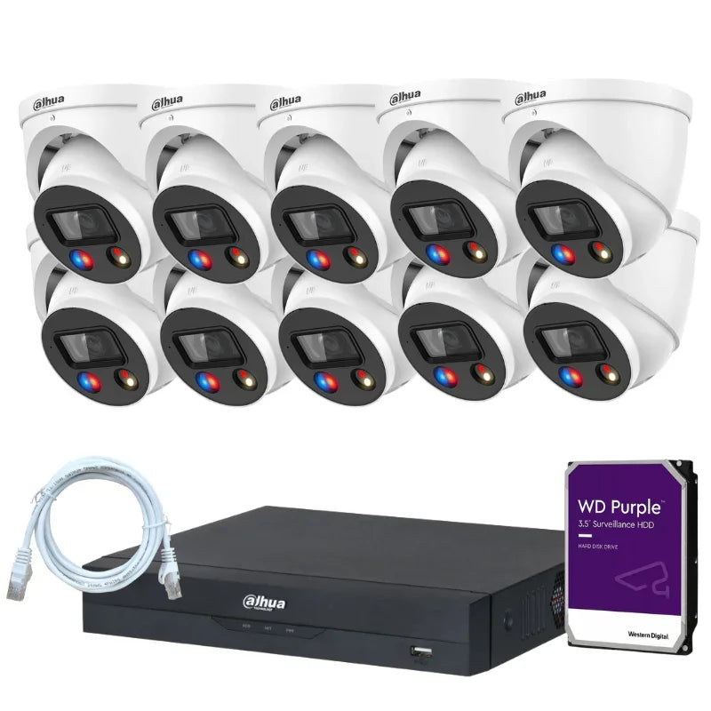 Kit de 10 caméras de surveillance DAHUA - Série TiOC