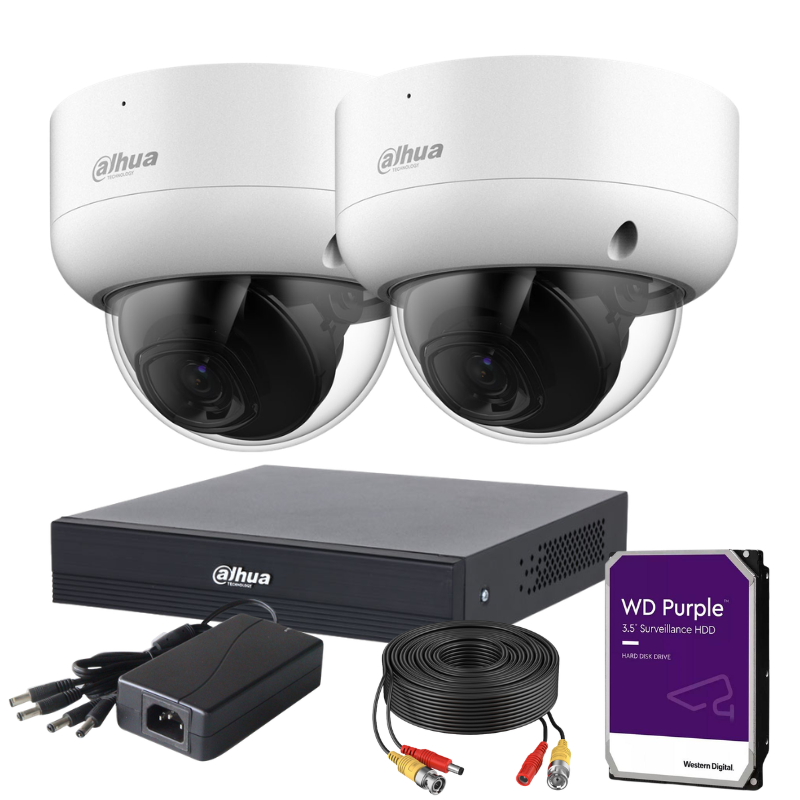 Kit de 2 caméras de surveillance analogique DAHUA - Série Pro Anti-Vandalisme