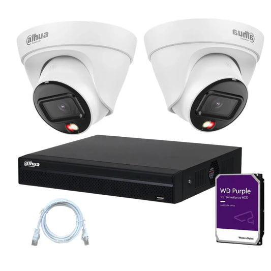Kit de 2 caméras de surveillance DAHUA - Série Lite