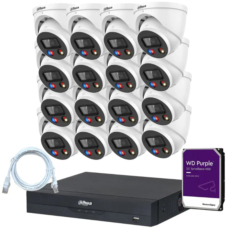 Kit de 16 caméras de surveillance DAHUA - Série TiOC