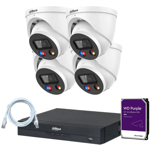 Kit de 4 caméras de surveillance DAHUA - Série TiOC