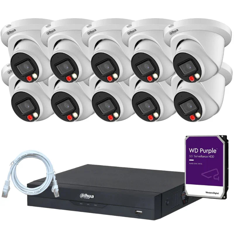 Kit de 10 caméras de surveillance DAHUA - Série Pro