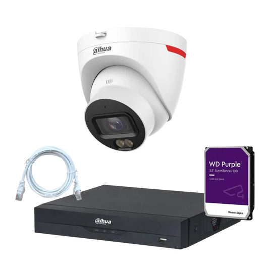 Kit de 1 caméra de surveillance DAHUA - Série WizColor