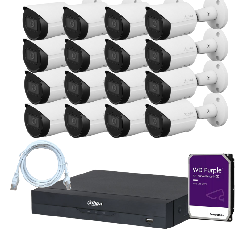 Kit de 16 caméras de surveillance DAHUA - Série Wizsense