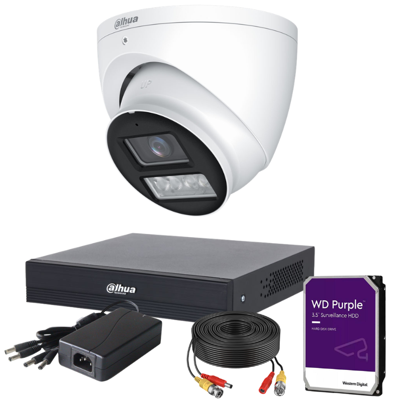 Kit de 1 caméra de surveillance analogique DAHUA - Série Pro