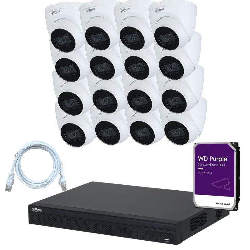 Kit de 16 caméras de surveillance DAHUA - Série Wizsense