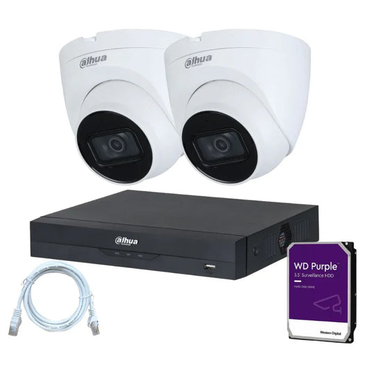 Kit de 2 caméras de surveillance DAHUA - Série Wizsense
