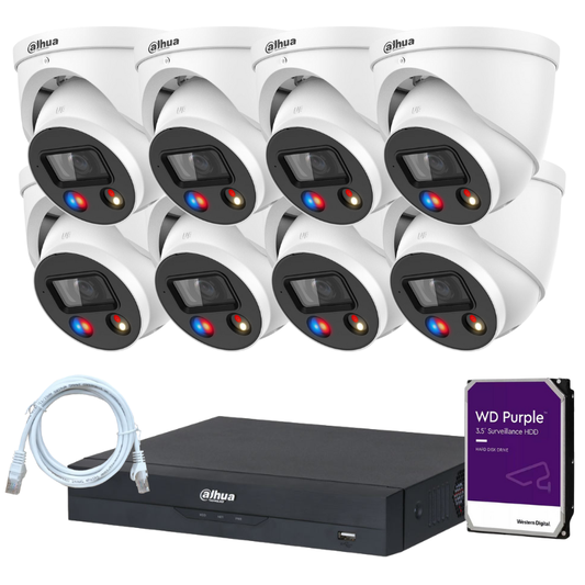 Kit de 8 caméras de surveillance DAHUA - Série TiOC