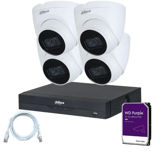 Kit de 4 caméras de surveillance DAHUA - Série Wizsense