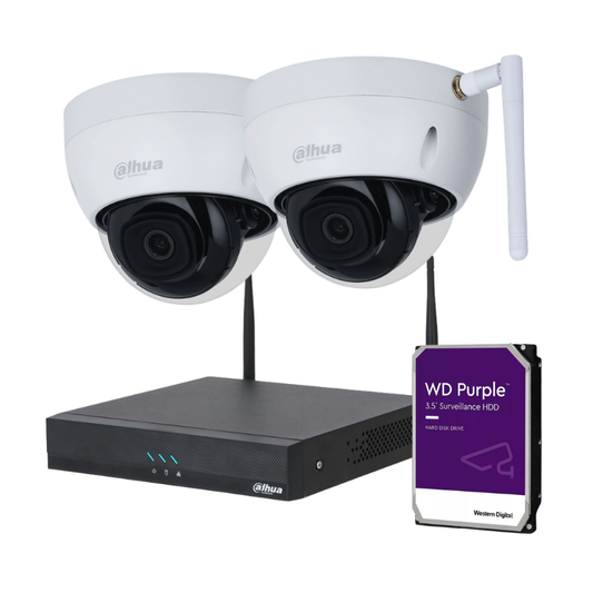 Kit de 2 caméras de surveillance DAHUA Anti-Vandalisme - WiFi sans fil