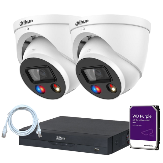 Kit de 2 caméras de surveillance DAHUA - Série TiOC