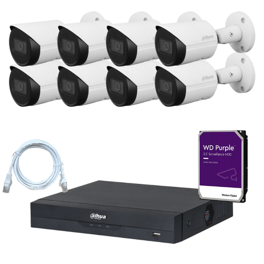 Kit de 8 caméras de surveillance DAHUA - Série Wizsense