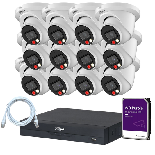 Kit de 12 caméras de surveillance DAHUA - Série Pro