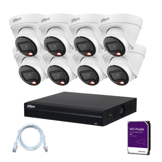 Kit de 8 caméras de surveillance DAHUA - Série Lite