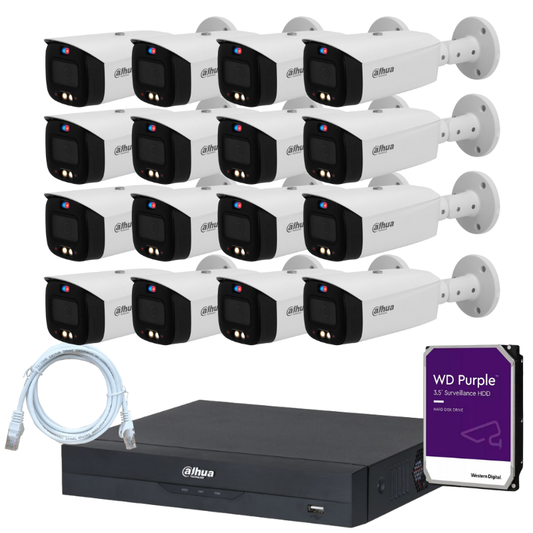 Kit de 16 caméras de surveillance extérieure DAHUA - Série TiOC