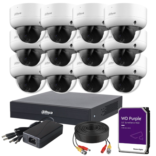 Kit de 12 caméras de surveillance analogique DAHUA - Série Pro Anti-Vandalisme